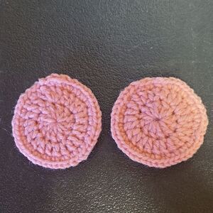 Handcrafted Pink Crochet Coasters